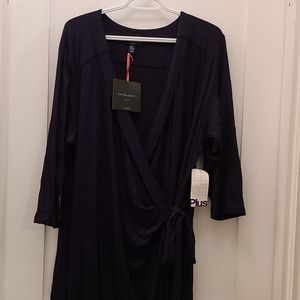 3X Cynthia Rowley Navy Wrap Dress - NWT